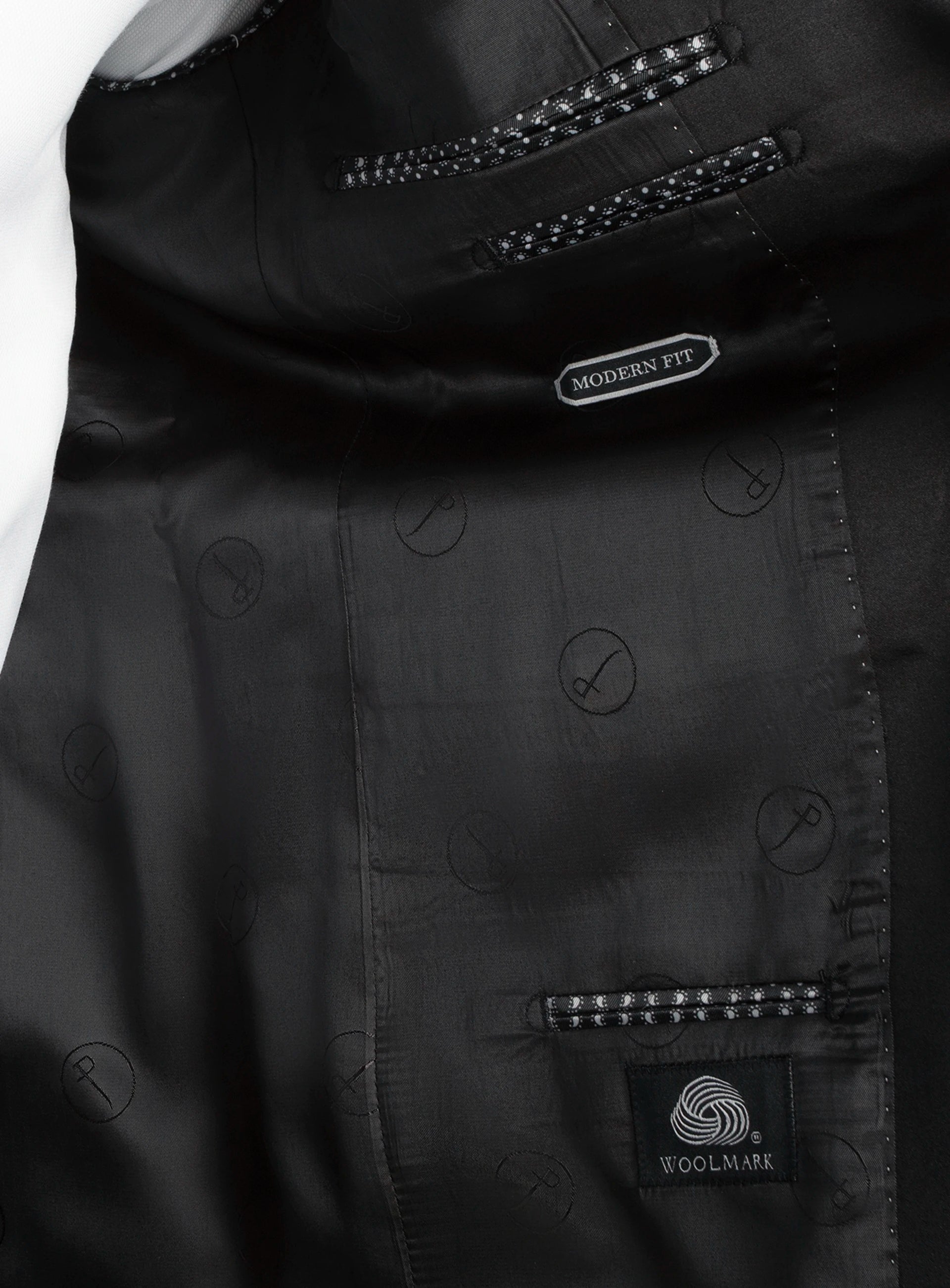 Wide Shawl Black Tuxedo