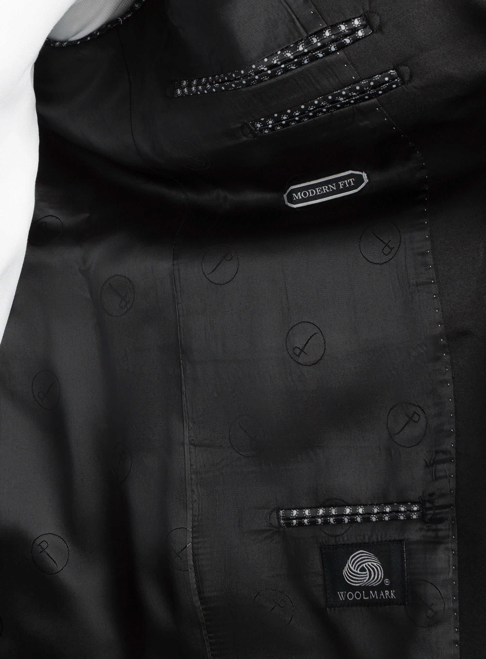 Wide Shawl Black Tuxedo
