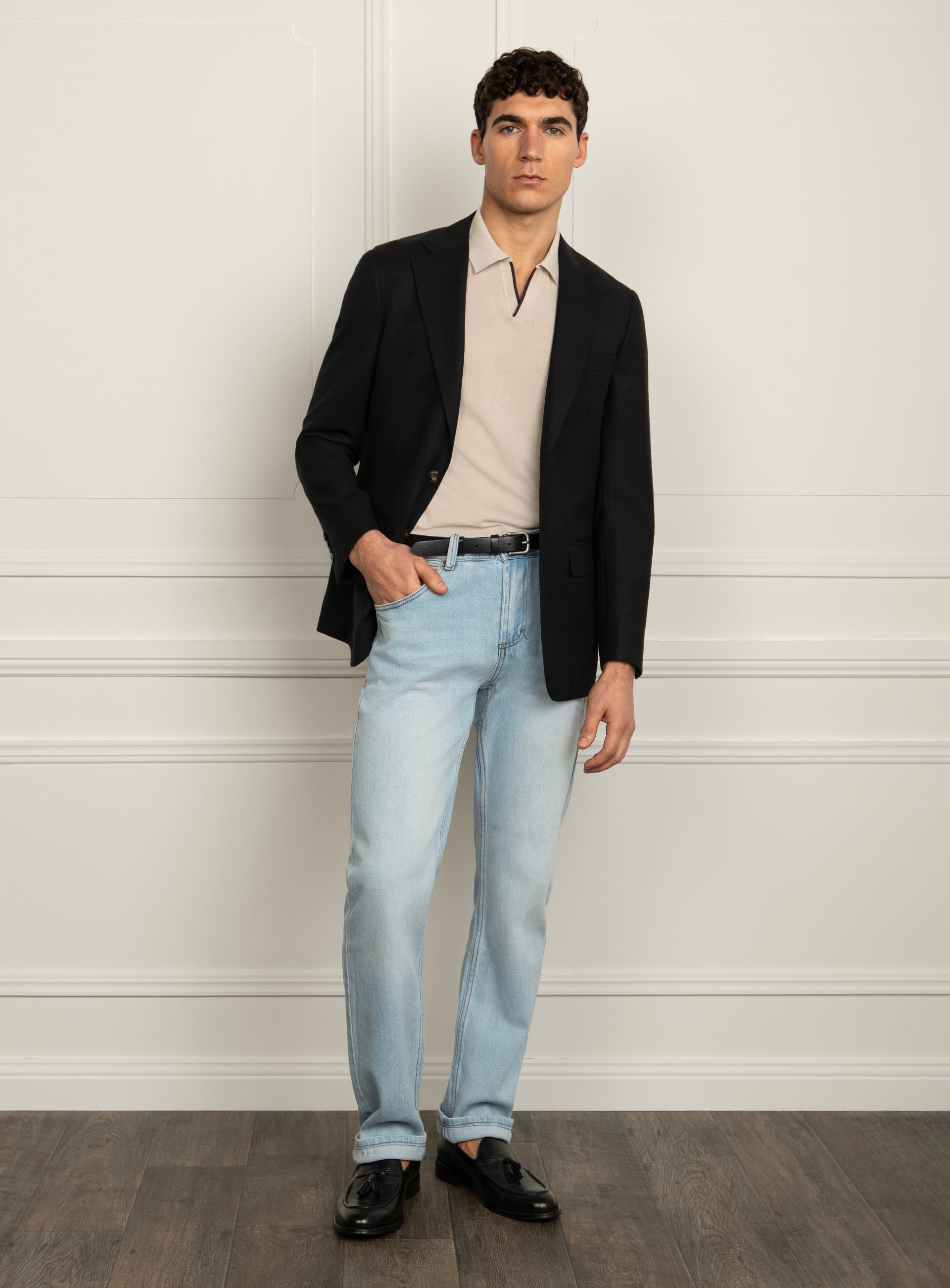 Vitale Textured Black Sport Jacket