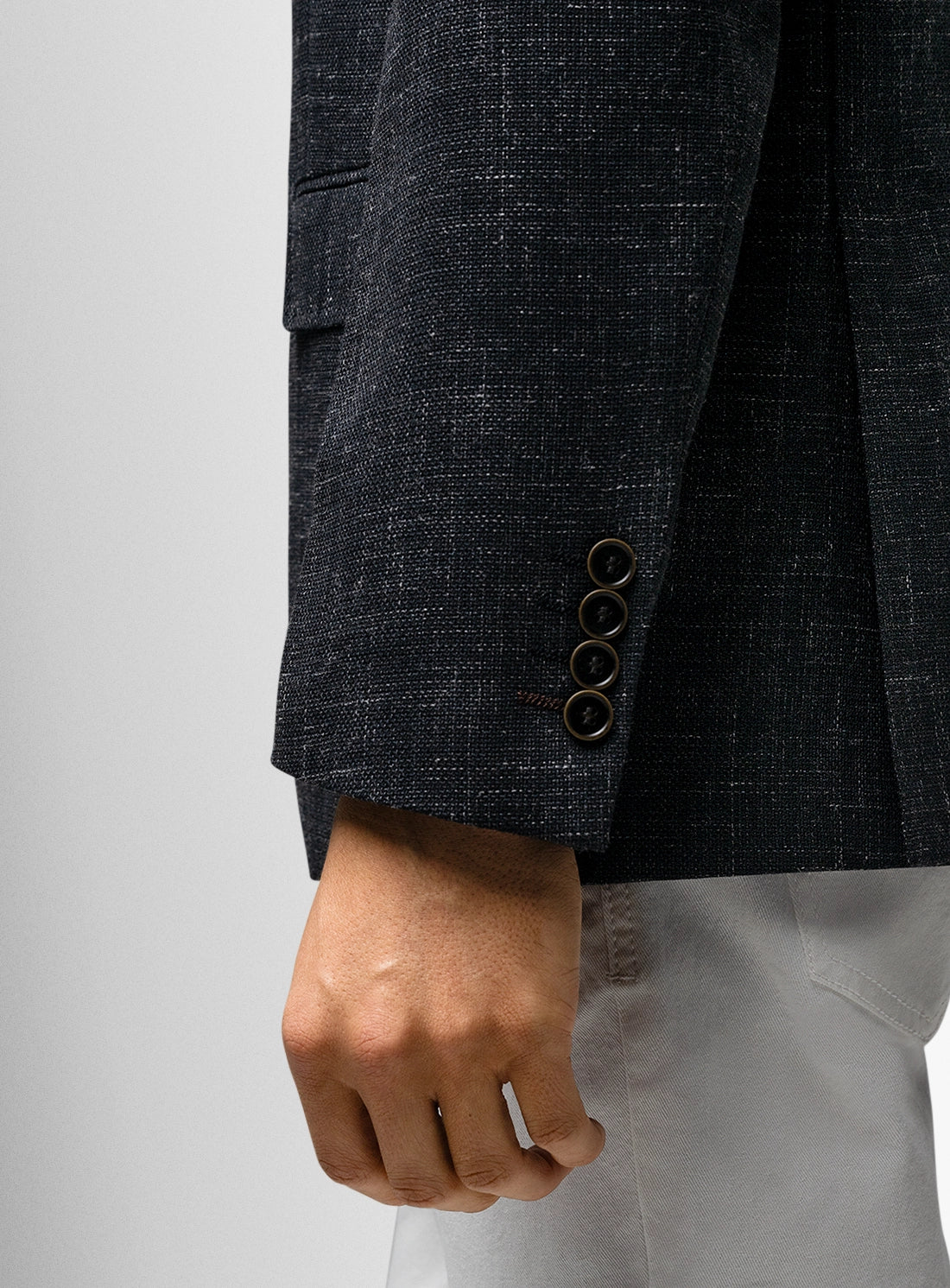 Vitale Basketweave Black Jacket