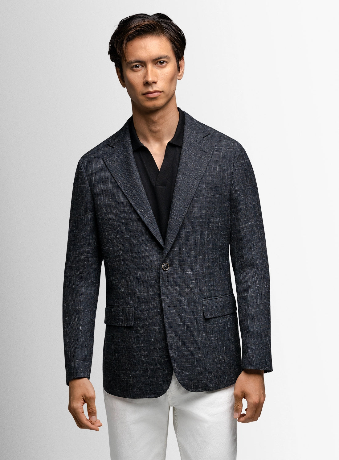 Vitale Basketweave Black Jacket