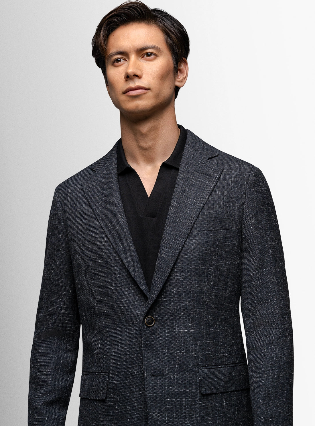 Vitale Basketweave Black Jacket