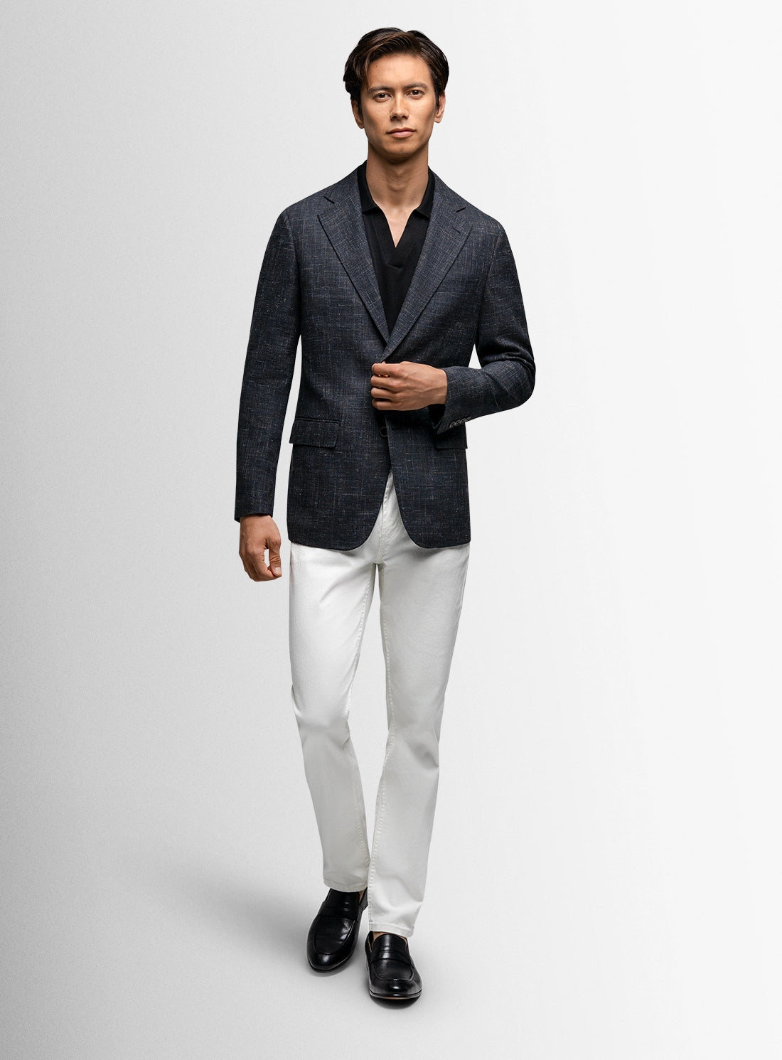 Vitale Basketweave Black Jacket