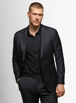 Luzio Twill Black Sport Jacket