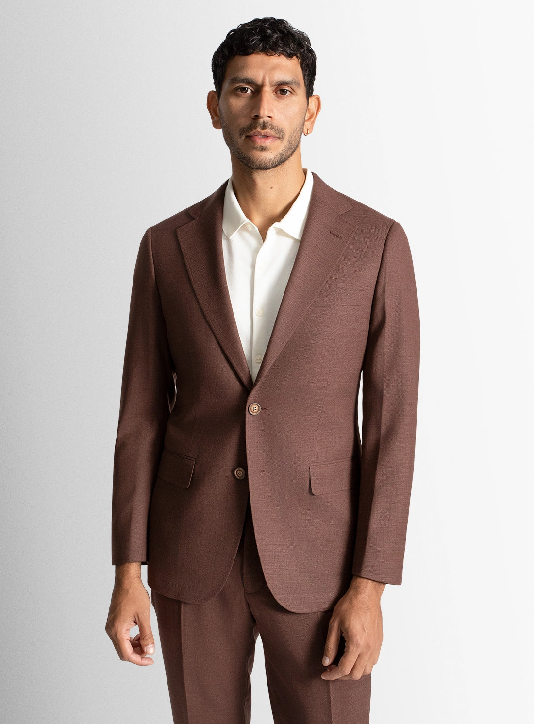 Vitale Basketweave Copper Brown Jacket