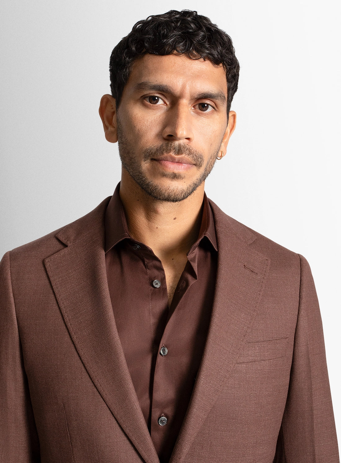 Vitale Basketweave Copper Brown Jacket