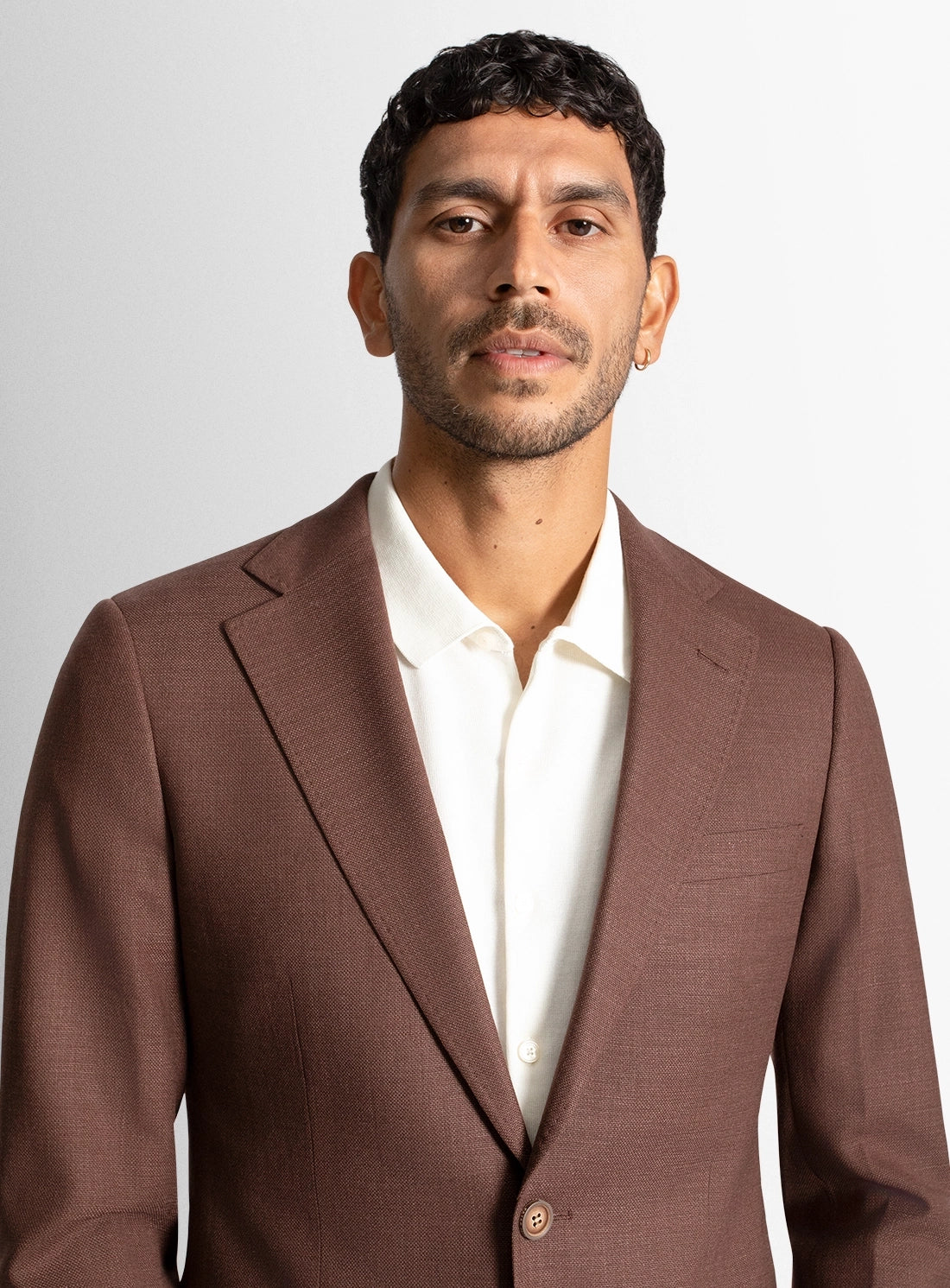 Vitale Basketweave Copper Brown Jacket
