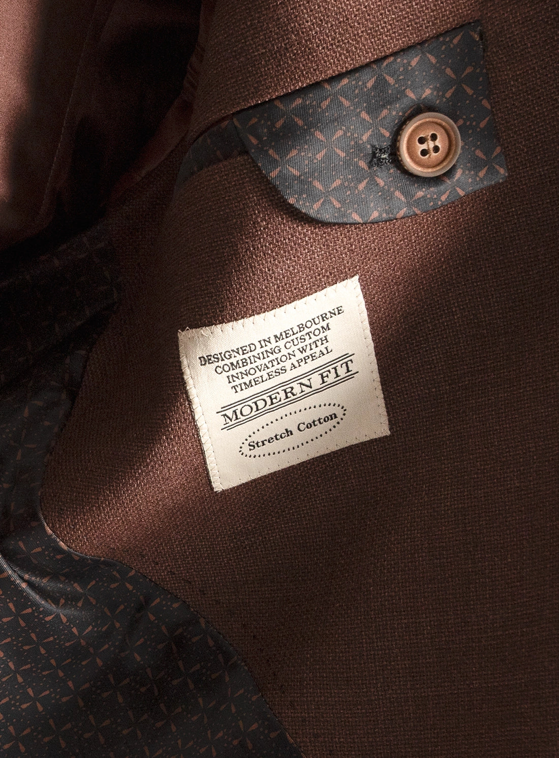 Vitale Basketweave Copper Brown Jacket