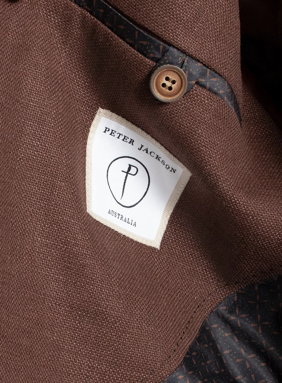 Vitale Basketweave Copper Brown Jacket
