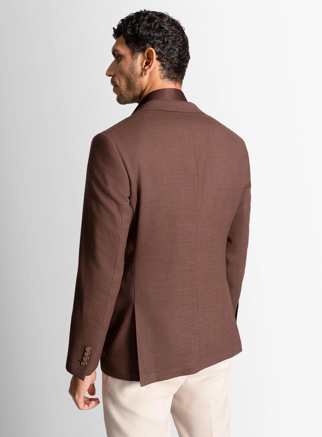 Vitale Basketweave Copper Brown Jacket