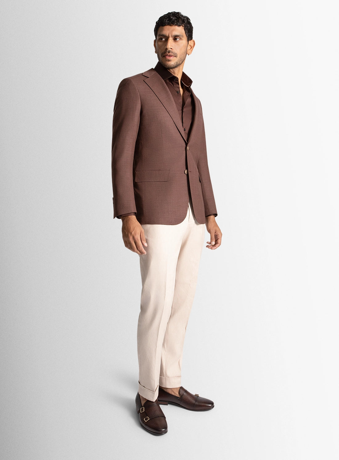 Vitale Basketweave Copper Brown Jacket