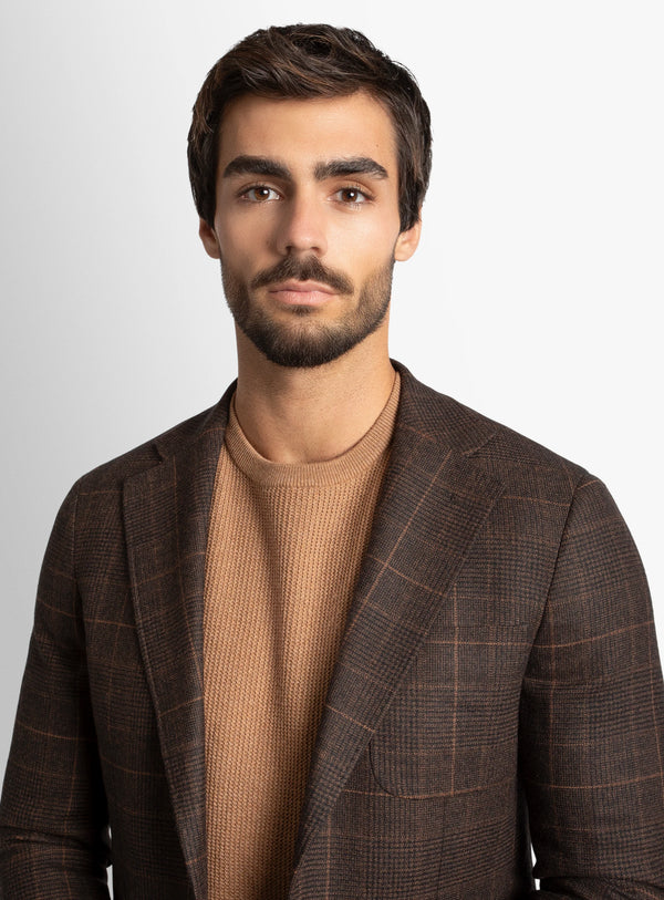 Luzio Plaid Chocolate Jacket
