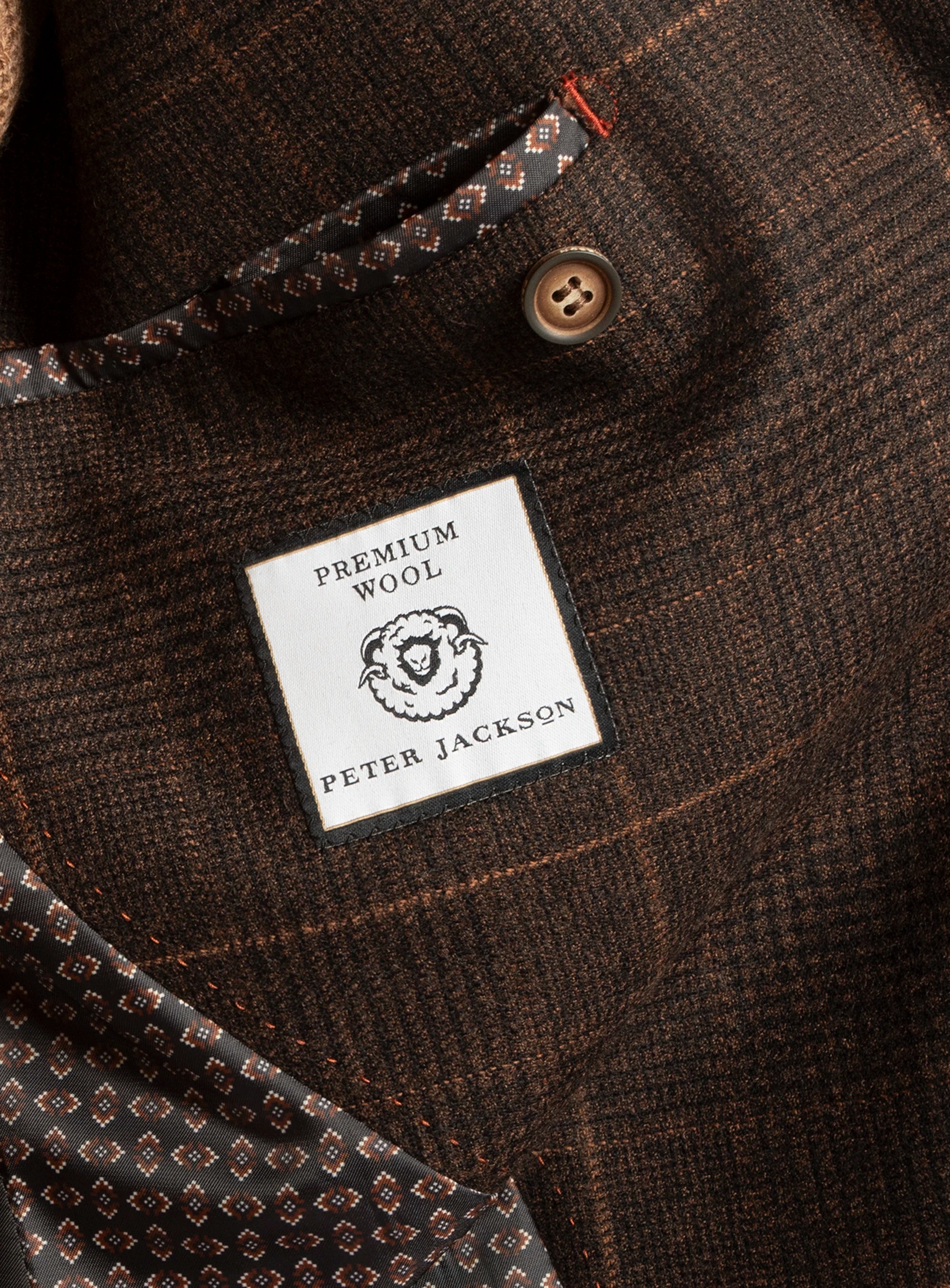 Luzio Plaid Chocolate Jacket