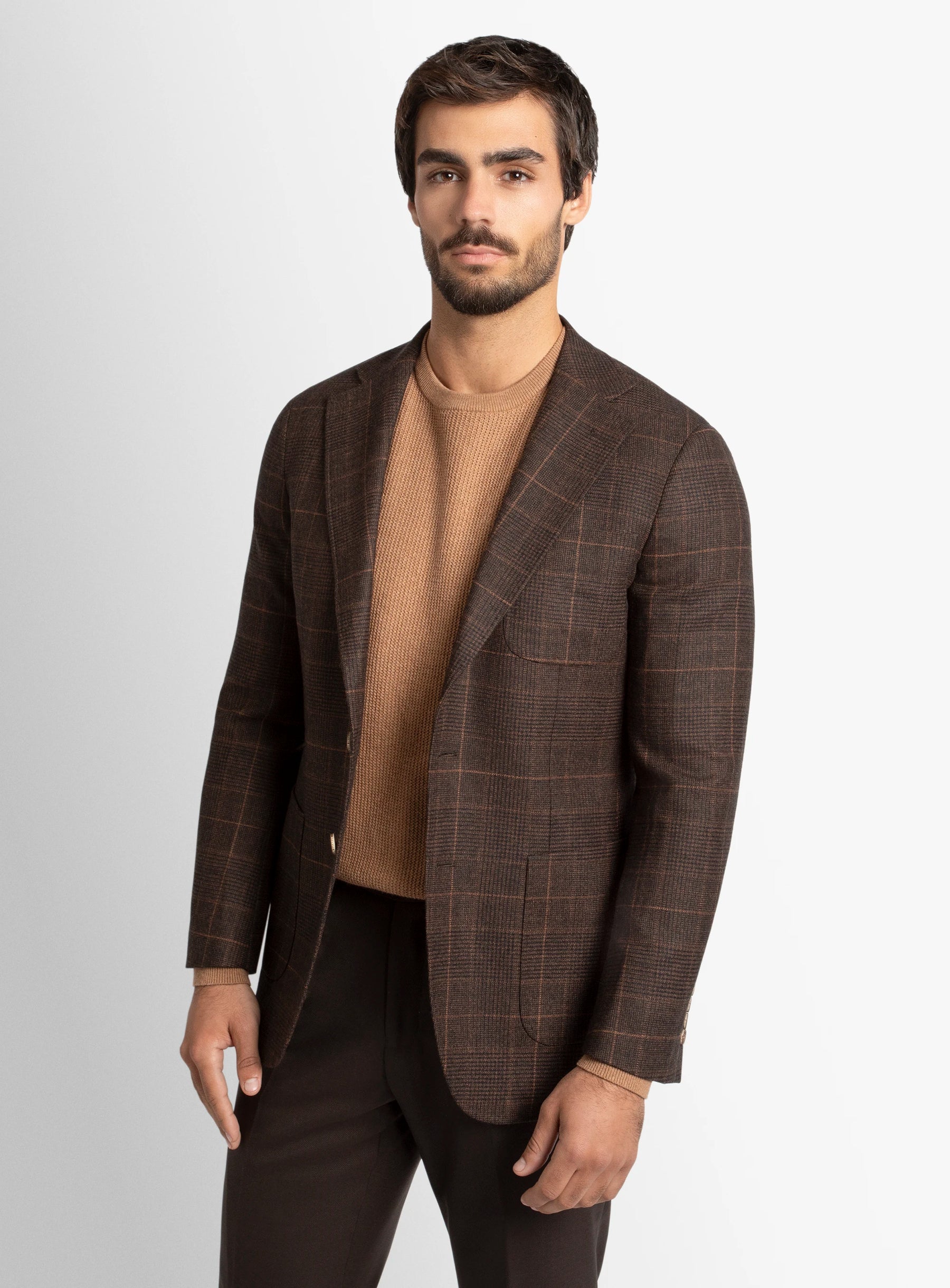 Luzio Plaid Chocolate Jacket