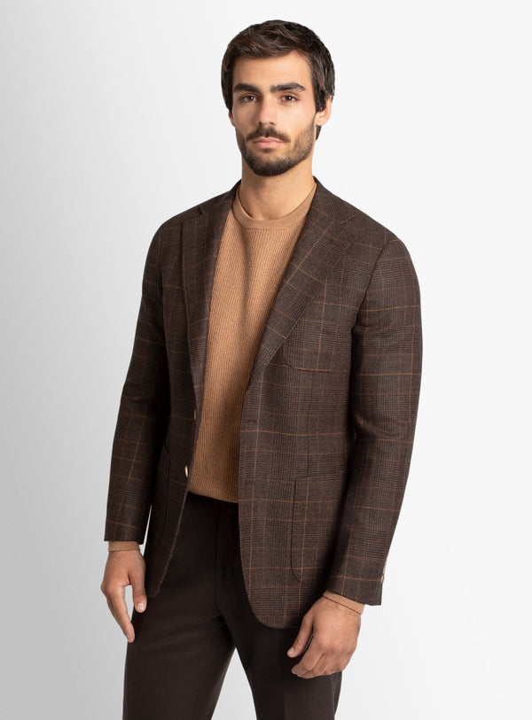 Luzio Plaid Chocolate Jacket