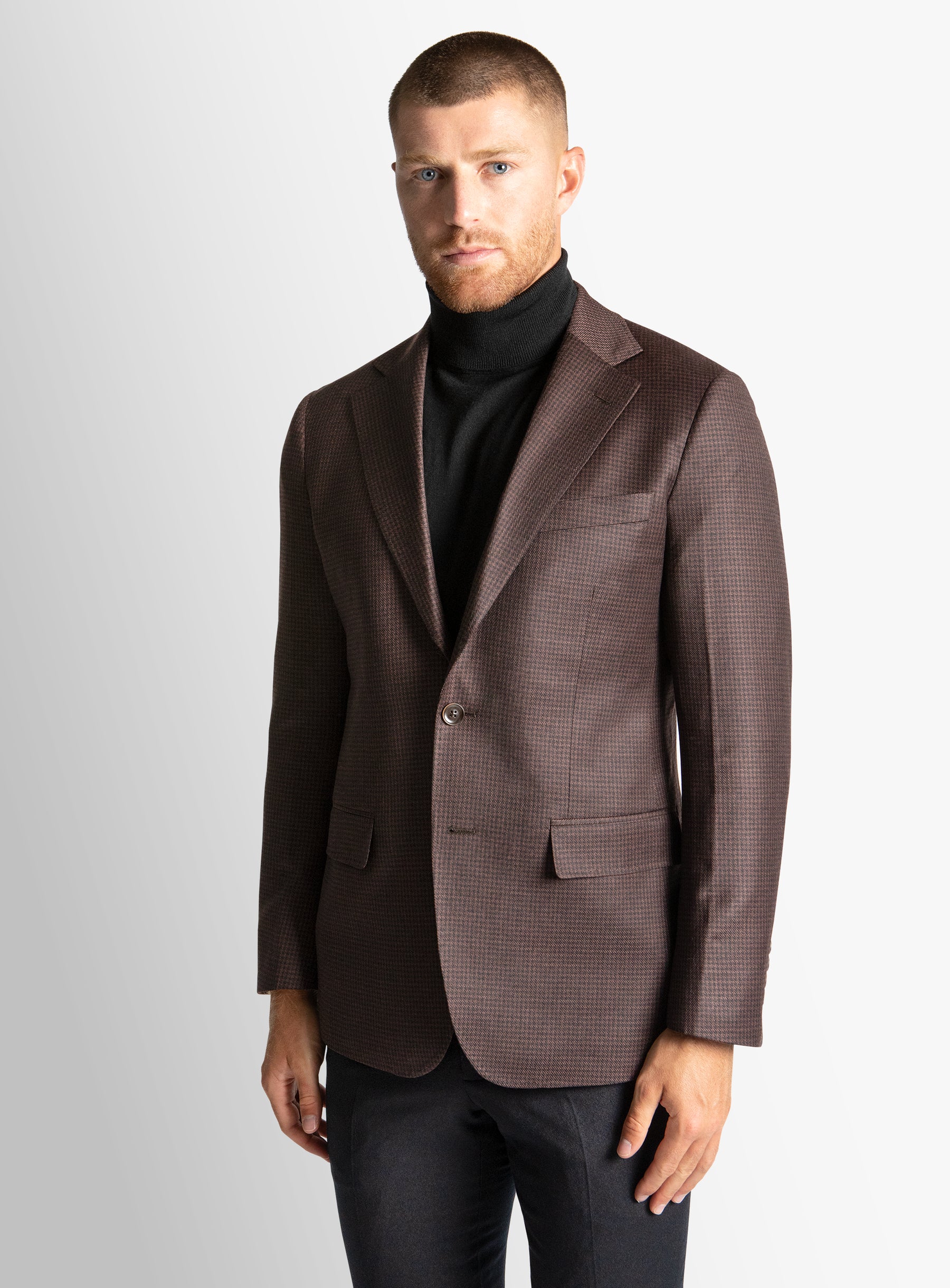 Vitale Puppytooth Chocolate Black Jacket