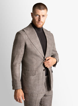 Portici Plaid Chocolate Sport Jacket