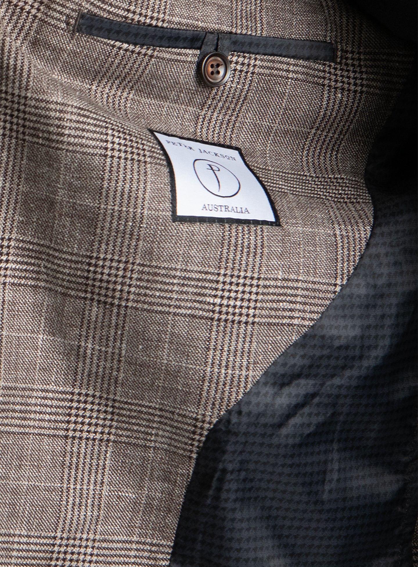 Portici Plaid Chocolate Jacket