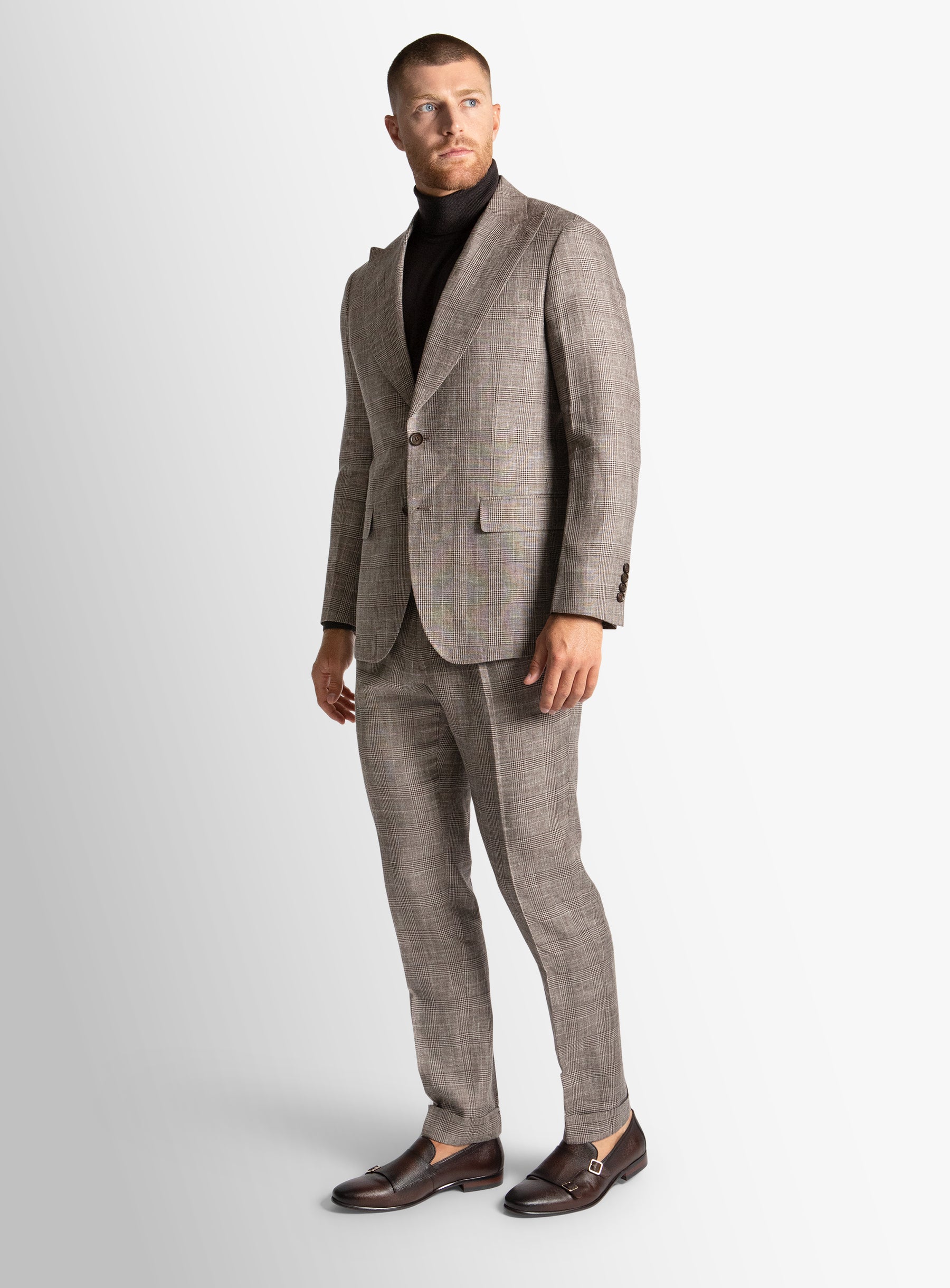 Portici Plaid Chocolate Jacket
