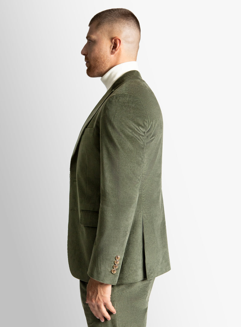 Portici Corduroy Green Jacket