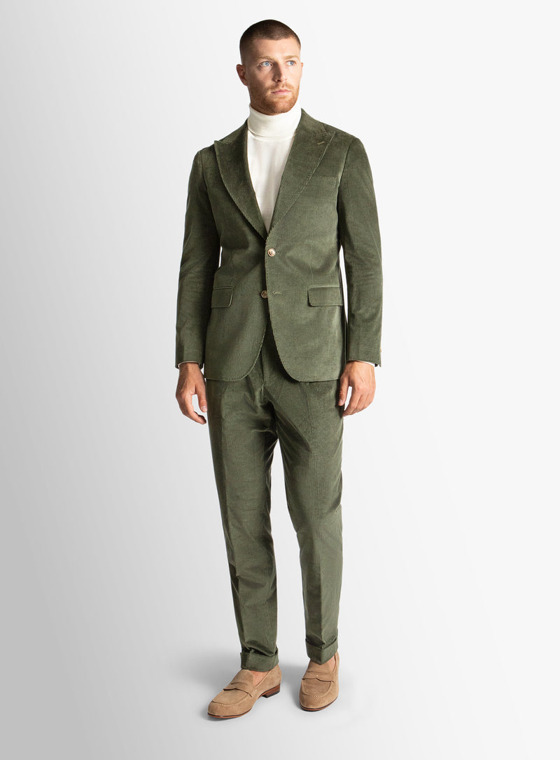 Portici Corduroy Green Jacket