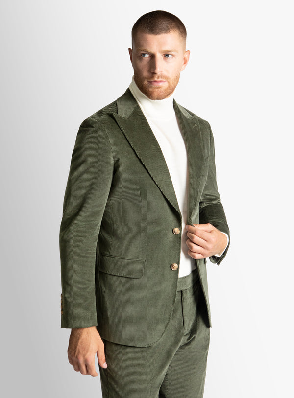 Portici Corduroy Green Jacket