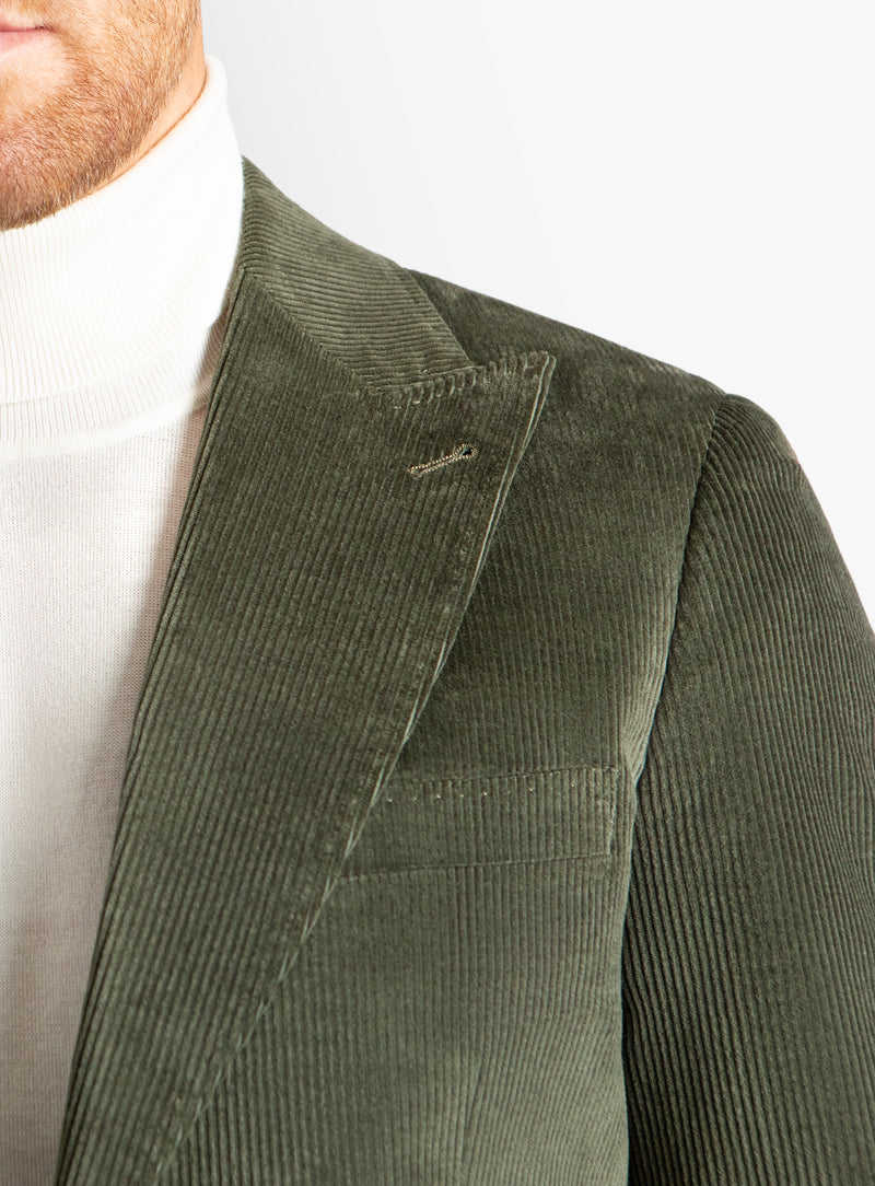 Portici Corduroy Green Jacket