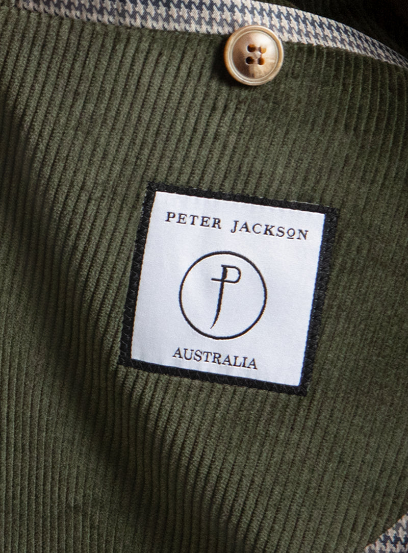 Portici Corduroy Green Jacket