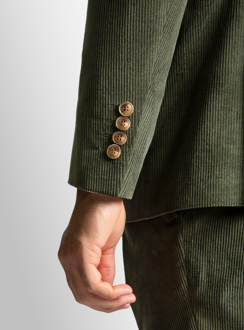 Portici Corduroy Green Jacket