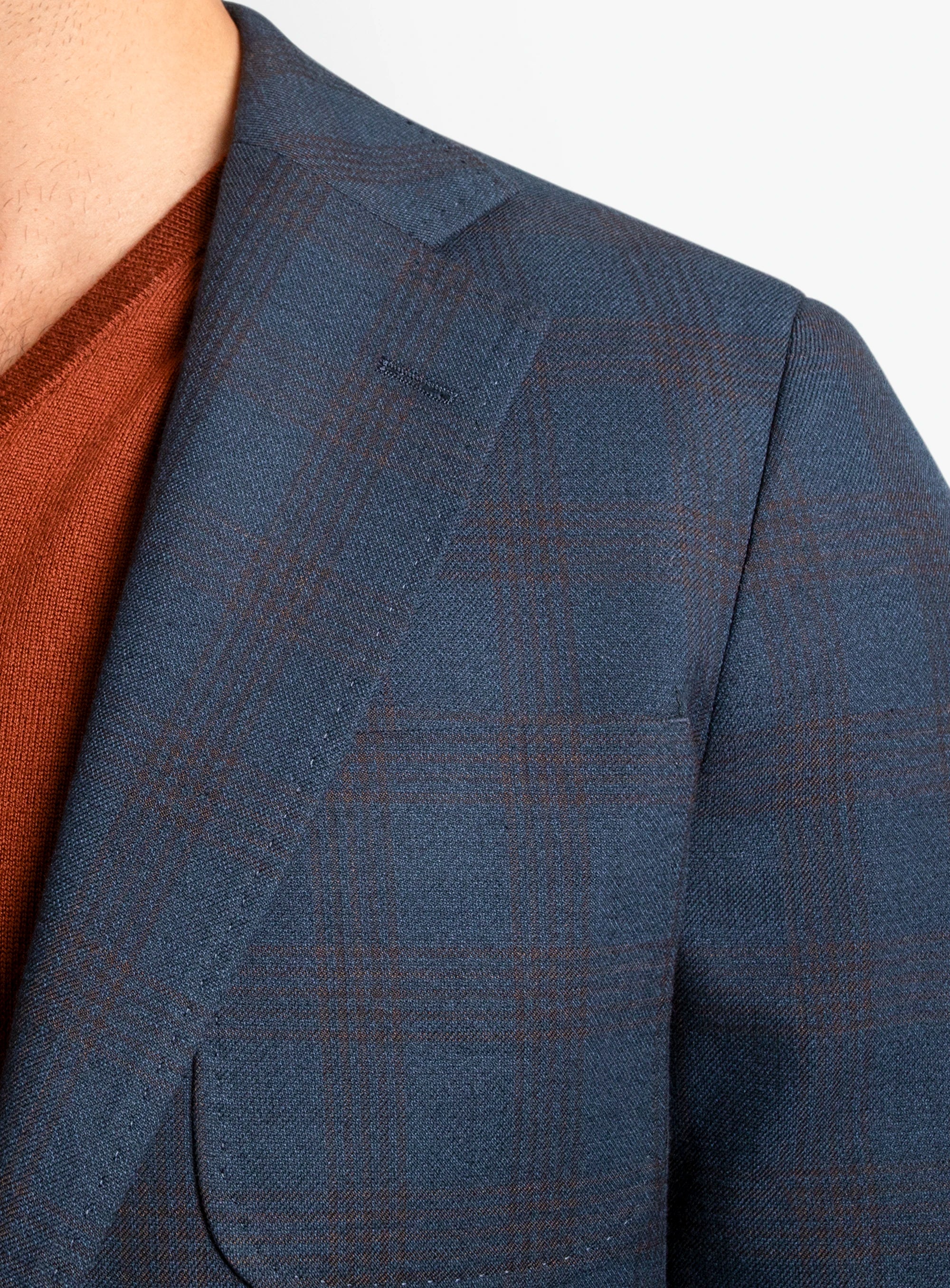 Luzio Plaid Navy Jacket