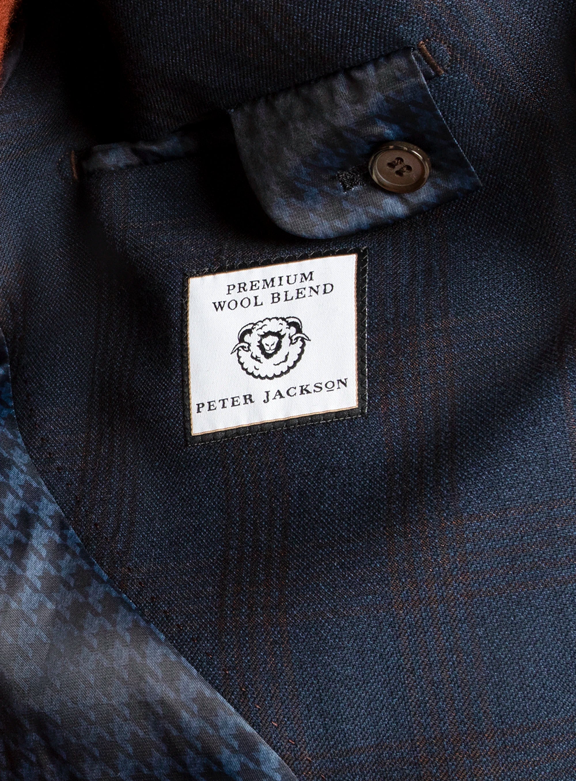 Luzio Plaid Navy Jacket