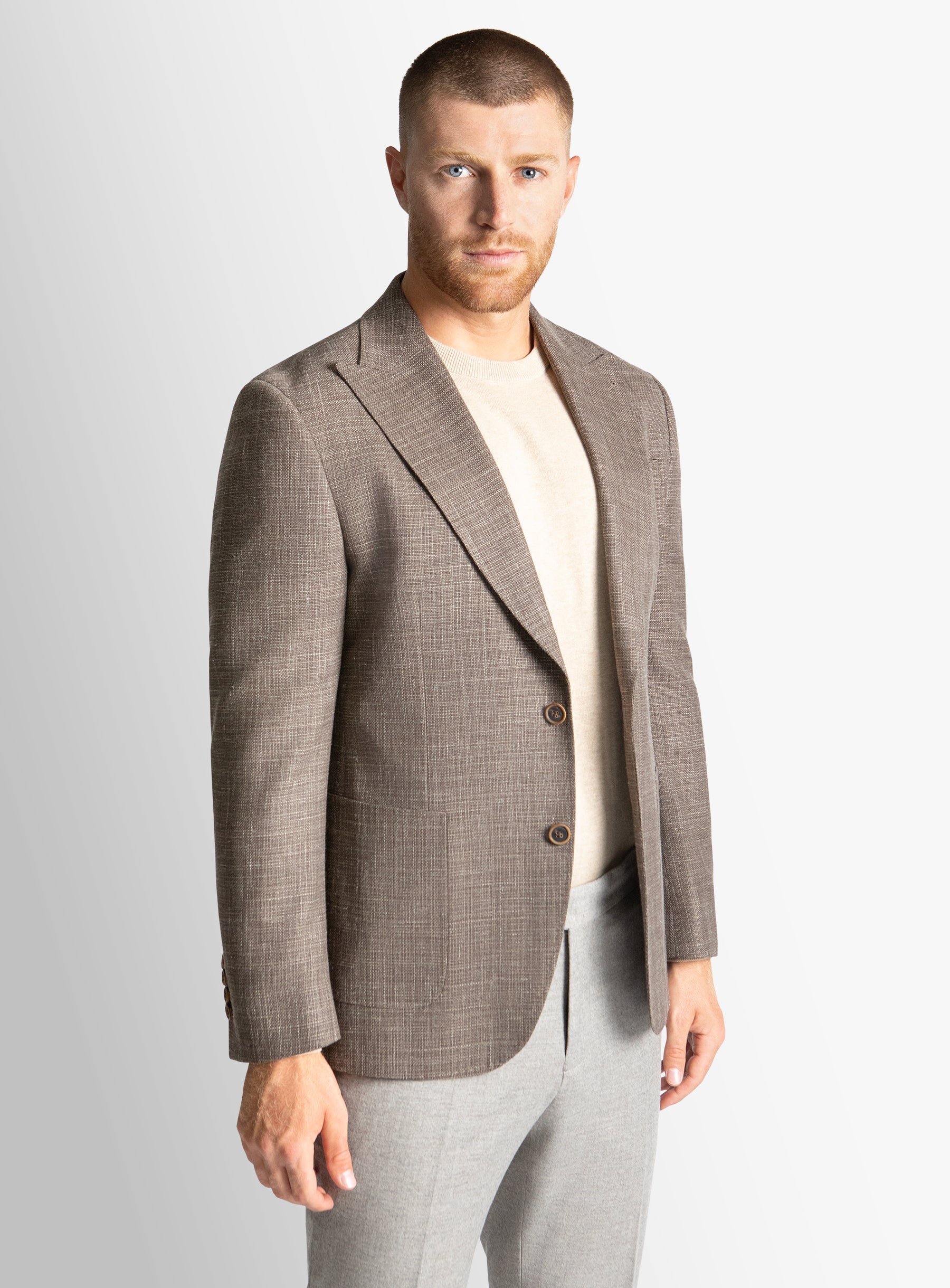 Picciano Basketweave Taupe Jacket