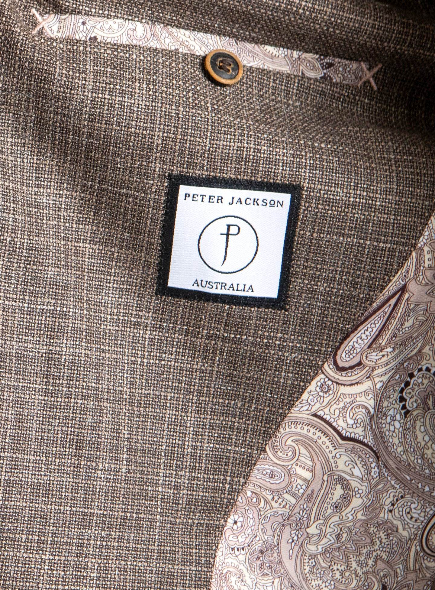 Picciano Basketweave Taupe Jacket