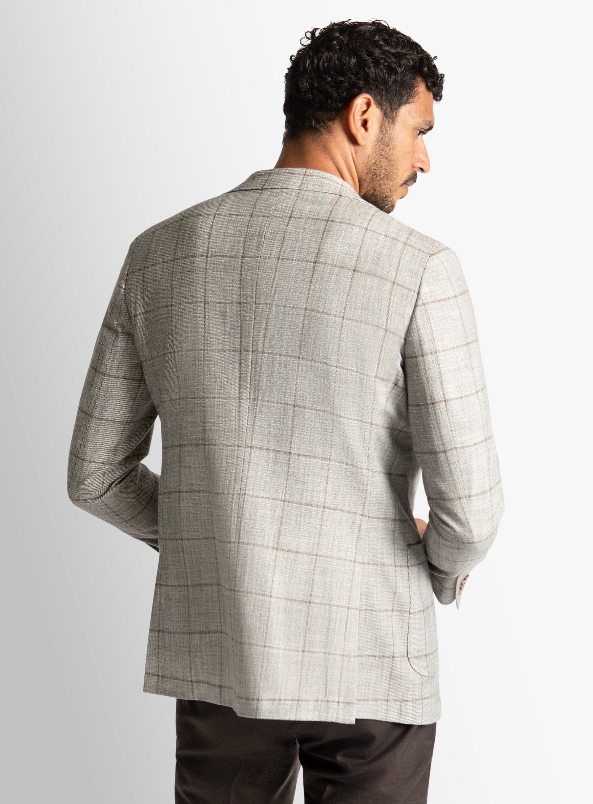 Luzio Overcheck Taupe Jacket