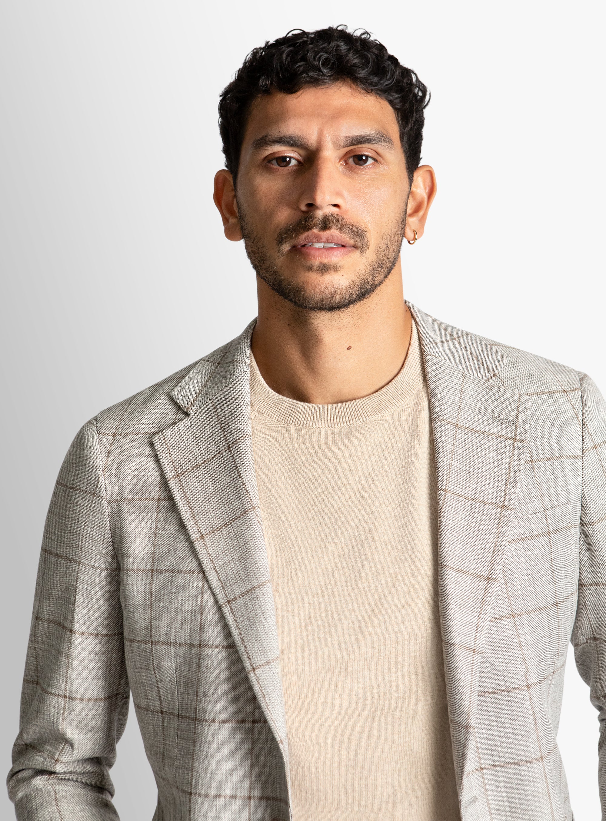 Luzio Overcheck Taupe Jacket