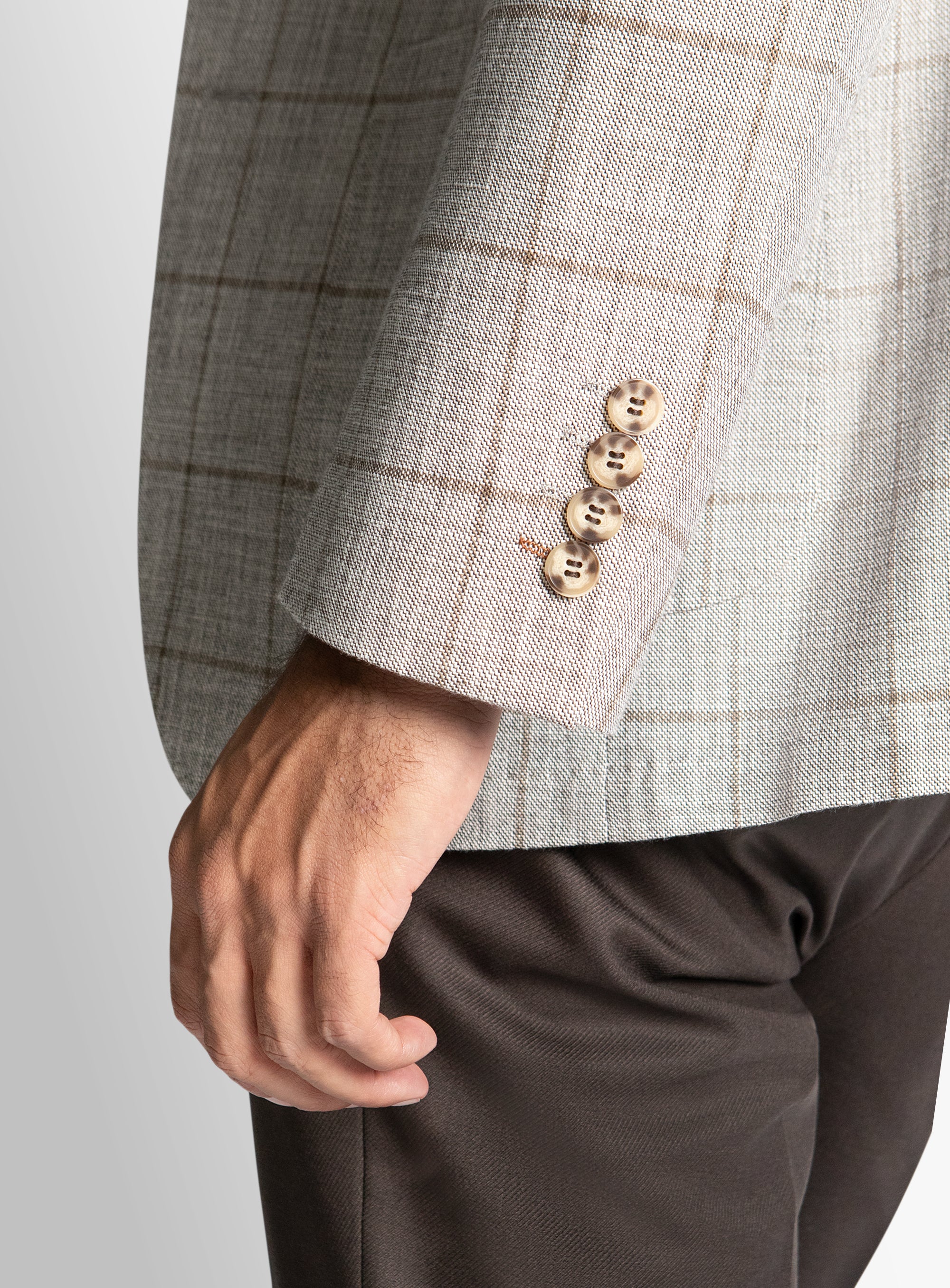 Luzio Overcheck Taupe Jacket