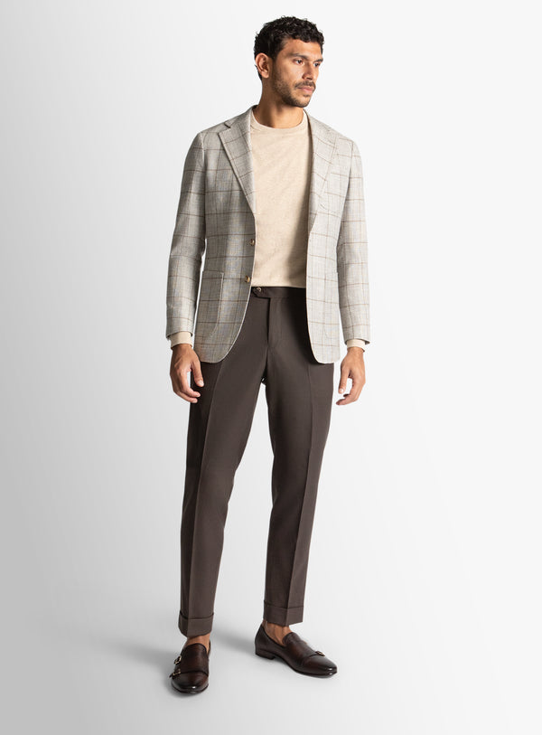 Luzio Overcheck Taupe Jacket