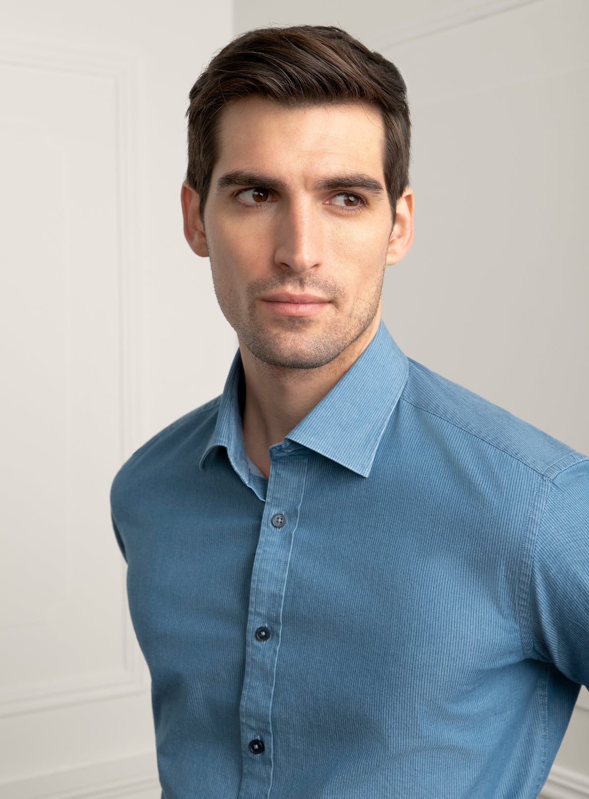 Bolzano Stripe Denim Shirt
