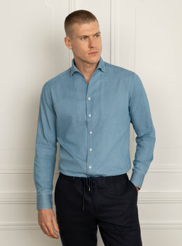 Silvestro Single Collar Denim Shirt