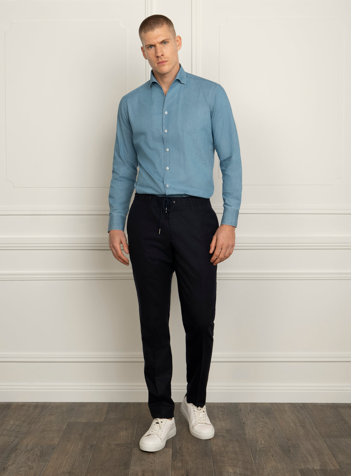 Silvestro Single Collar Denim Shirt