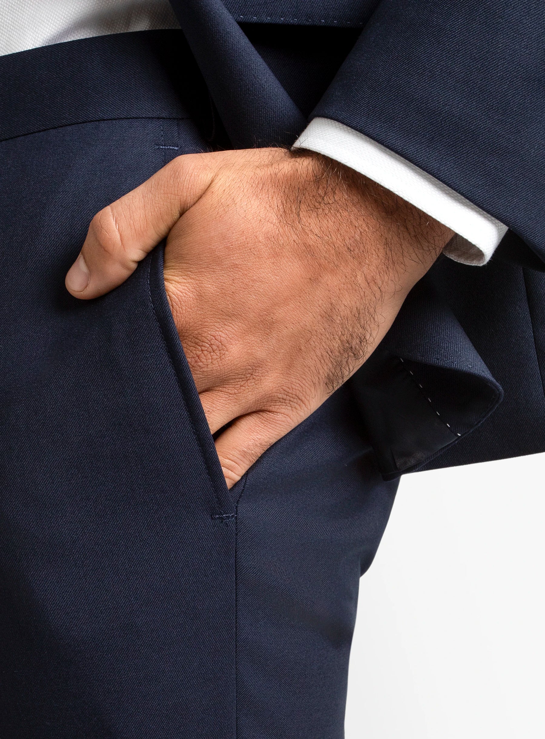 Dexter Navy Twill Trousers