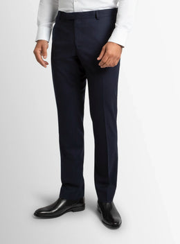 Signature Twill Navy Suit Trousers