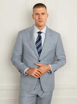 Seraffo Sharkskin Blue Suit