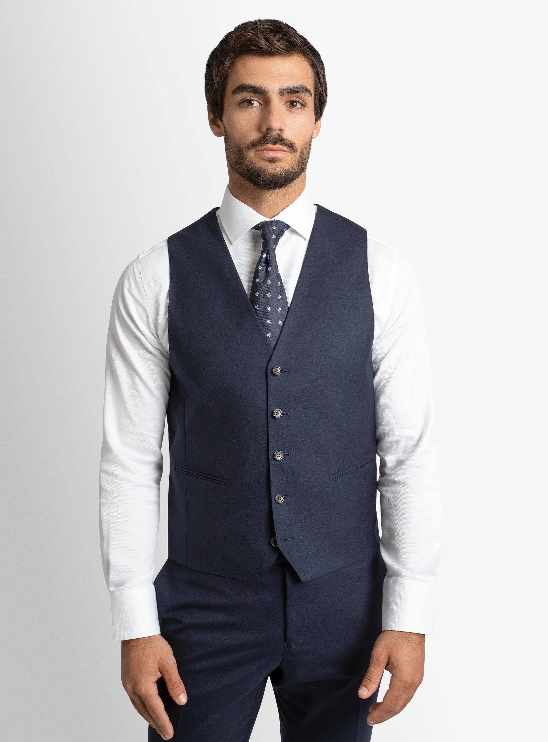 Cayman Navy Twill Vest