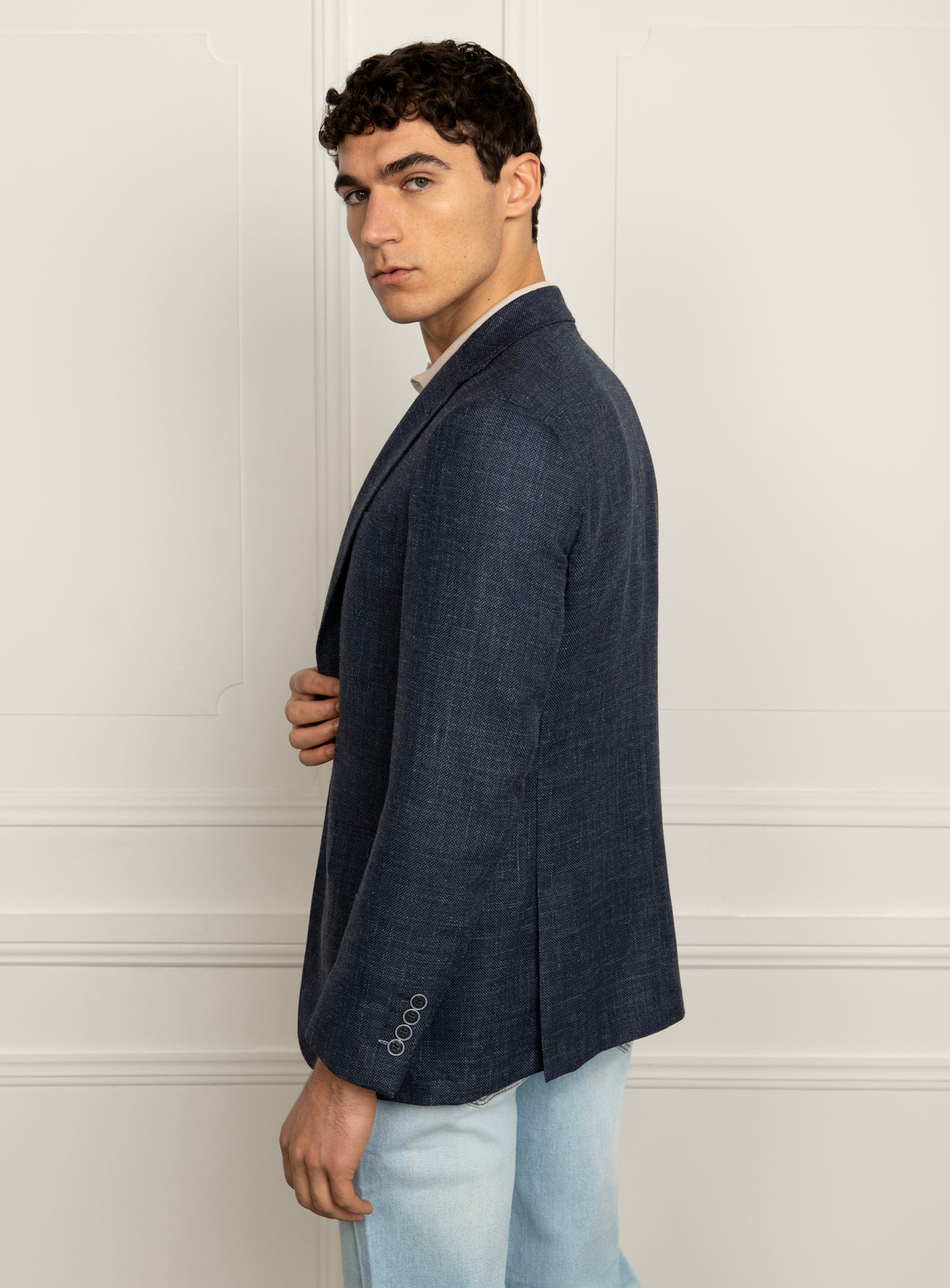 Vitale Birdseye Blue Sport Jacket
