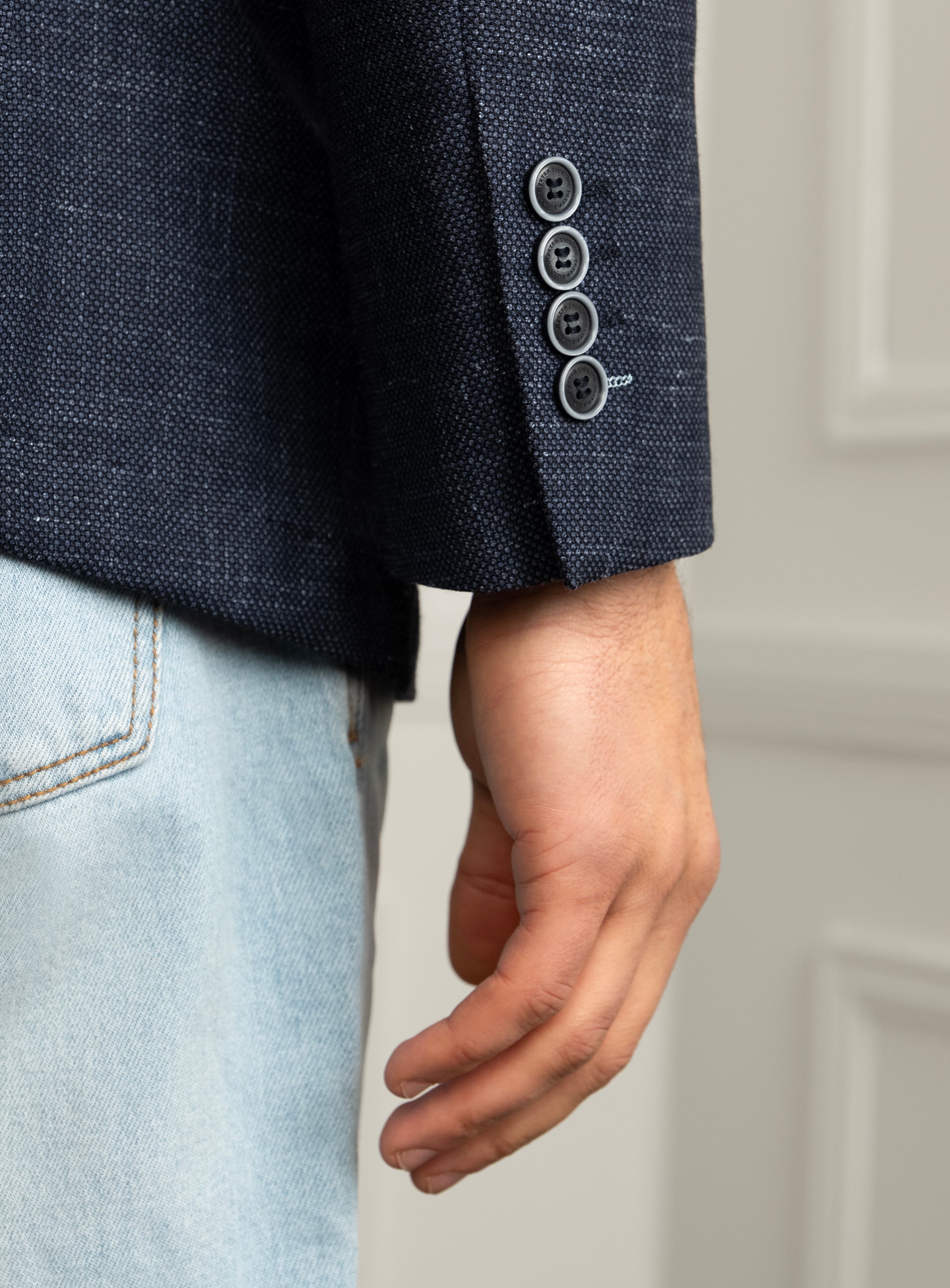 Vitale Birdseye Blue Sport Jacket