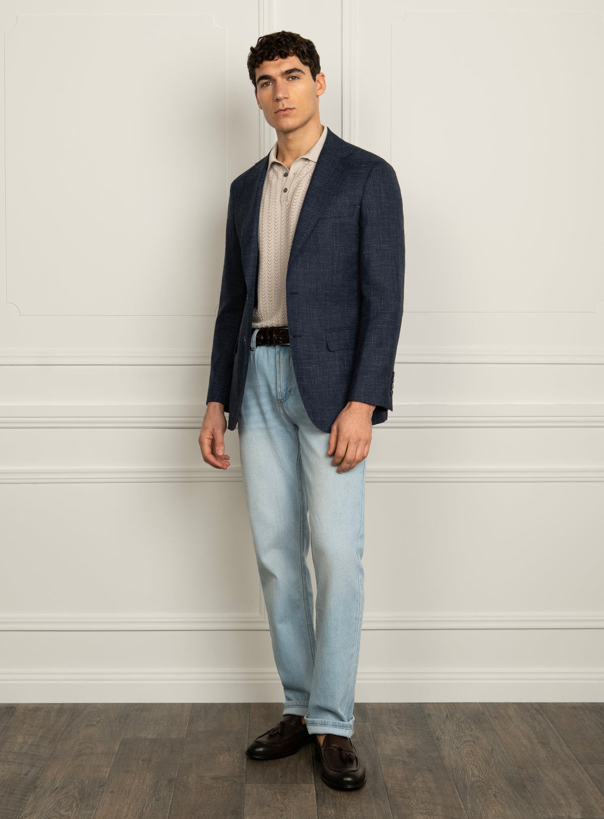 Vitale Birdseye Blue Sport Jacket