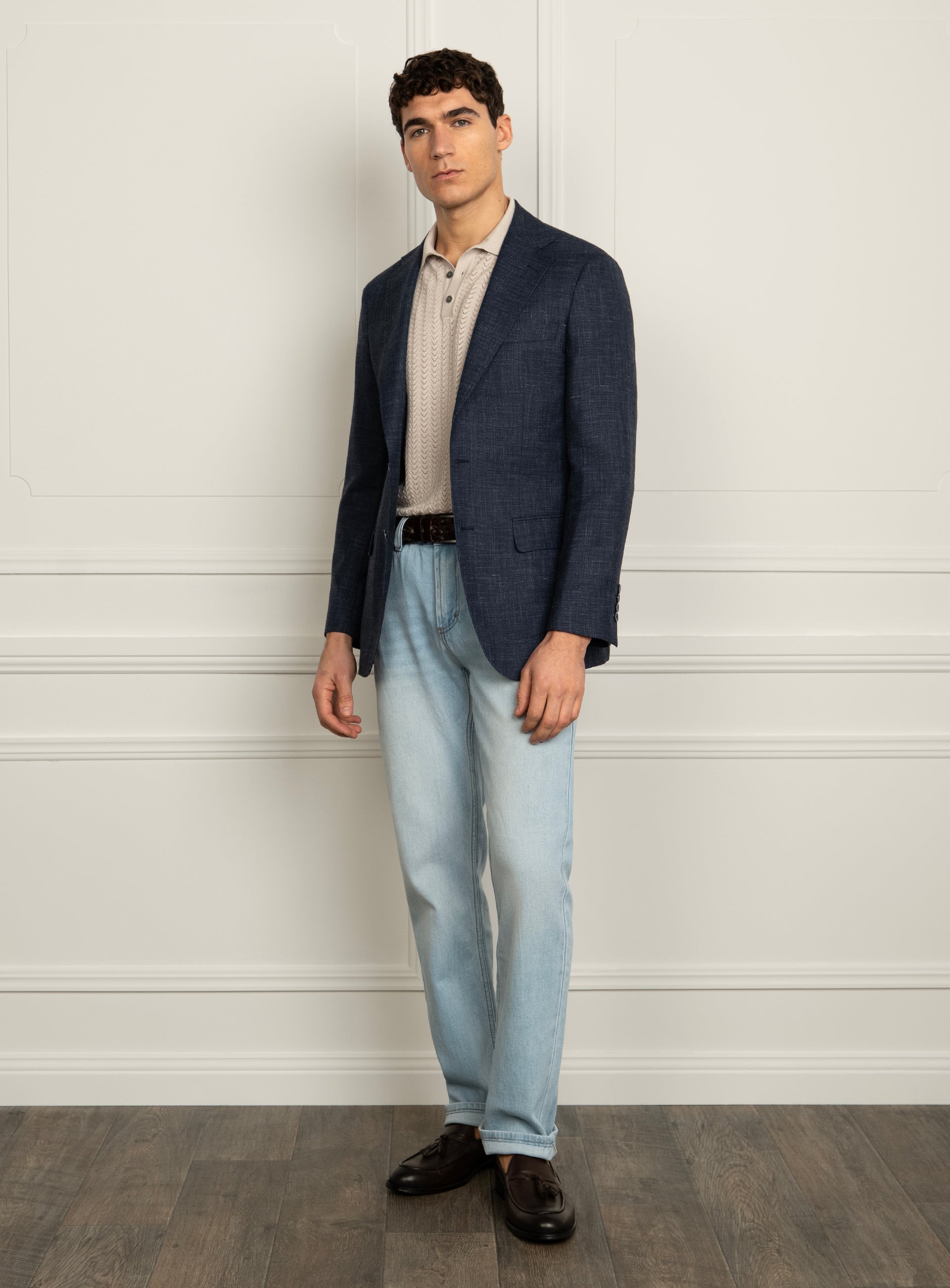 Vitale Birdseye Blue Sport Jacket