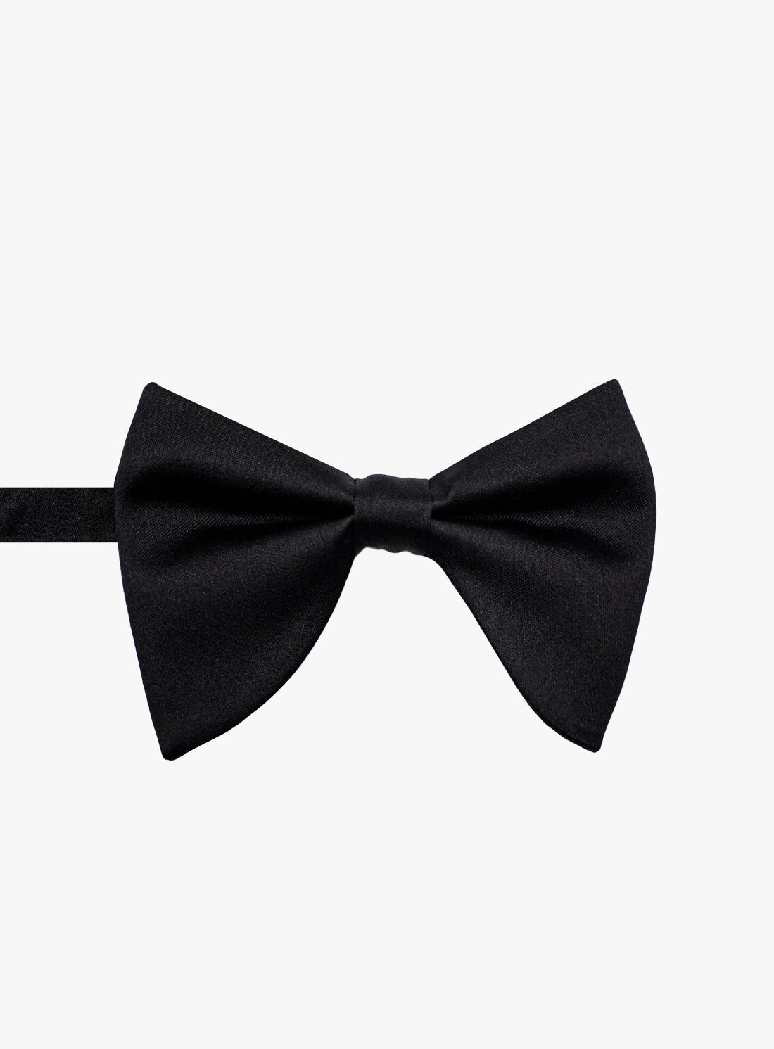 Black bow tie on a white background