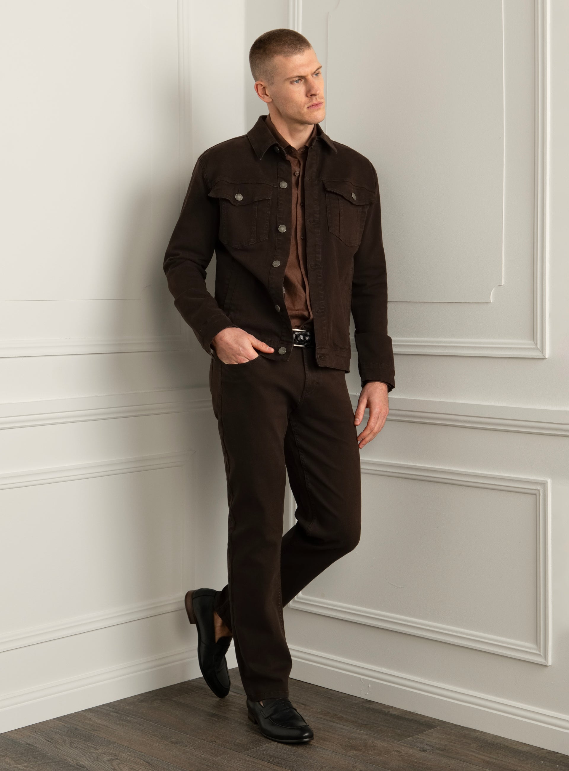 Torella Brown Denim Jacket